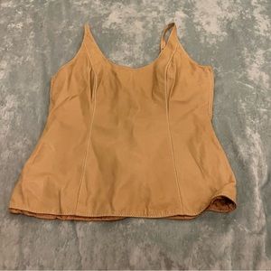 La Matta Leather Vintage Tank Top
